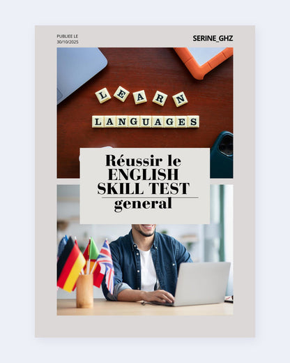 Couverture du guide English Skill Test pour obtenir le niveau B2