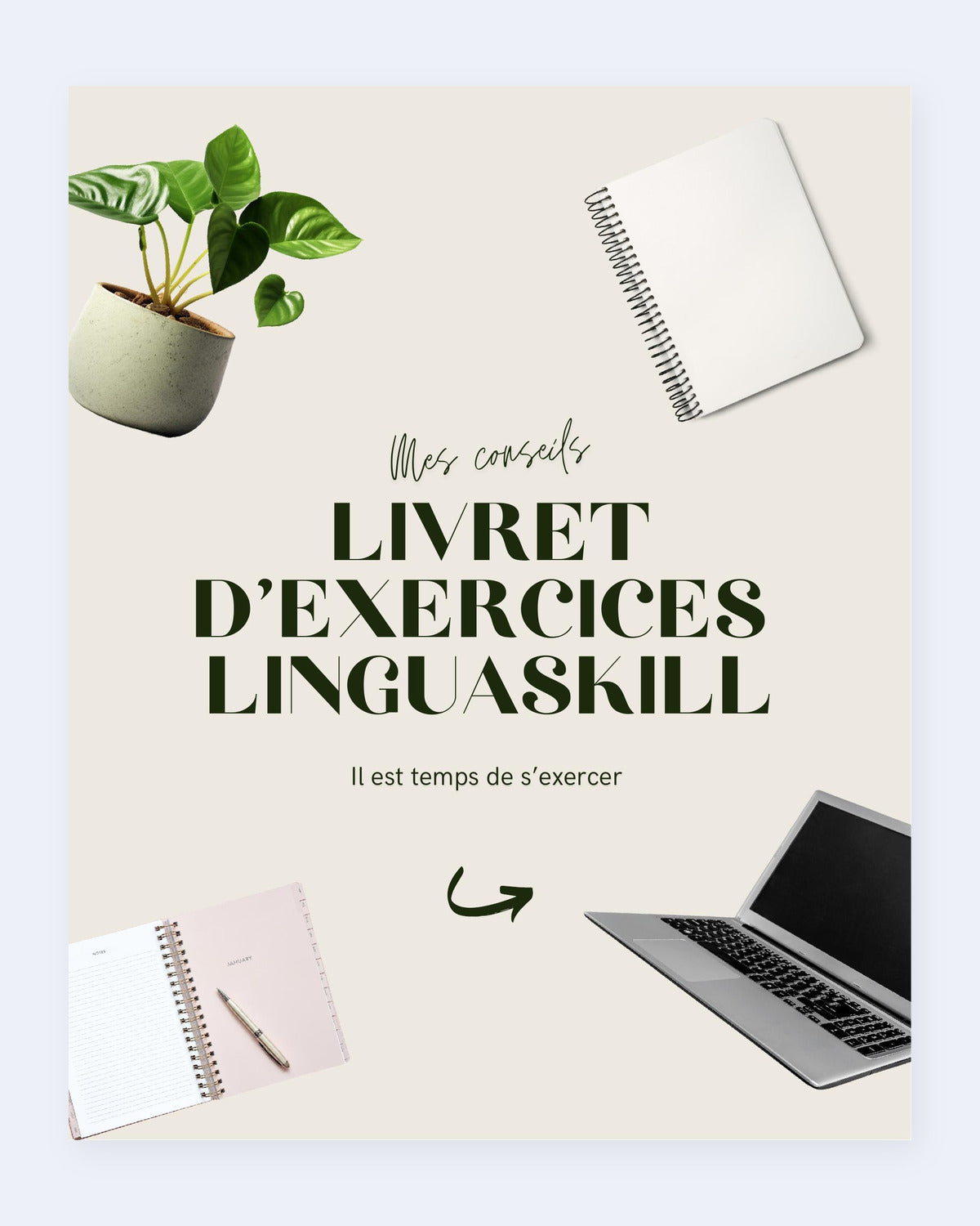 Couverture du livret d'exercices Linguaskill, 51 pages