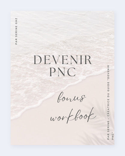 Couverture du workbook bonus offert avec le guide